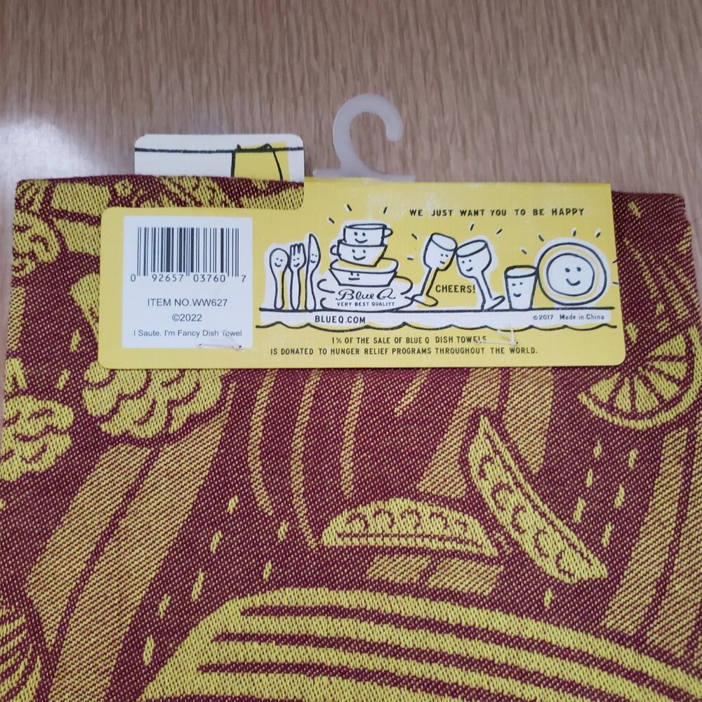 BNWT BLUEQ I 100% cotton Saute. I'm Fancy cotton Dish Towel (OS) - Picture 3 of 5